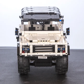 KADA Tehnikas Sēriju, kas Izkrauti Rover Defender RC Auto SUV 553PCS ar Uzlādējamu Akumulatoru, Celtniecības Bloki, Ķieģeļi Rotaļlieta Bērniem