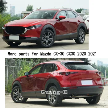 Priekš Mazda CX-30 CX30 2020 2021 Auto Nerūsējošā tērauda Iekšējās Vidū Priekšā Shift Kabīne Bradāt Kausa Rīku Rāmis Melns, Molding 2gab