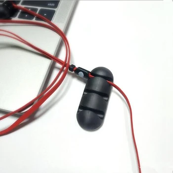 USB Kabeļu Organizators Silikona Kabelis Taurētājs Elastīgu Vadu Vadības Klipus Par Peli, Austiņas Austiņu Vadu Turētājs