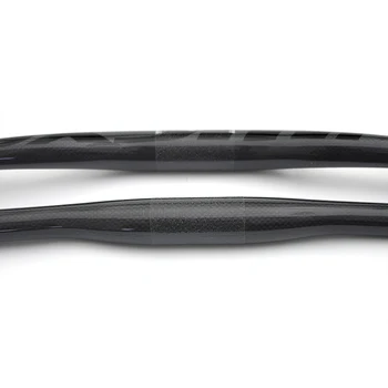 Ullicyc Pilna Oglekļa MTB Kalnu Velosipēds Stūres 3K Gloss Black Flat /Pieaugums Stūres velosipēdu daļām, 31.8*580-740mm CB186