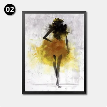 Akvarelis Meitenes Anotācija Mūsdienu Audekls Mākslas Drukāt Plakātu, Svārki Modes Moderns Apģērbs Sienas Attēlu Drukas Mākslas Plakātu HD2212