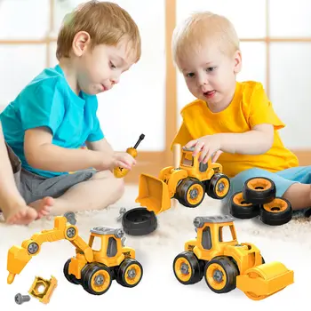 DIY Noņemams Projektēšana Transportlīdzekļa Car Styling Rotaļlietas Bērniem Puiši Dump Dziesmas Izglītības Modelis Lējumiem Automašīnas Rotaļlietas Bērniem
