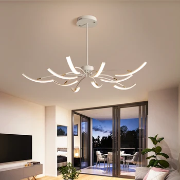 Ziemeļvalstu LED Lustras Apgaismojums Dzīvojamā Istabā Lampa restorāns / guļamistabas lampa mājās radošo lustras