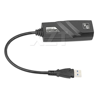 Jaunākās USB 3.0 10/100/1000Mbps Gigabit Ethernet Pieslēgvietas RJ45 Ārējā Tīkla Karte Converter LAN Adapteri