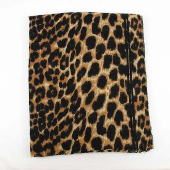 Lakysilk Luksusa Zīmolu Leopard Kašmira Šalle Sievietēm Ziemā Silts Dizaineru Modes Dāmas Pashmina Šalle Foulard Meitenes Galvas Lakati
