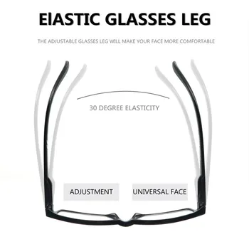 Lasījums Brilles Vīrieši Sievietes Taisnstūra Rāmis Notīrīt Objektīvu Melnās Brilles Presbyopic Ultravieglajiem Dioptriju Vīriešu Acīs 1.0 1.25 1.75 2.0