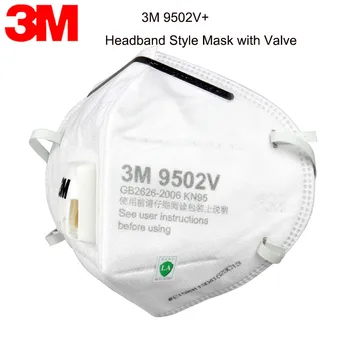 Francija Akciju 25pcs/Daudz 3M 9502V+/9501V+ KN95 Maska Salokāms Respiratoru Anti-haze Aizsardzības Masku Pret Vīrusu, Autentisks 3M