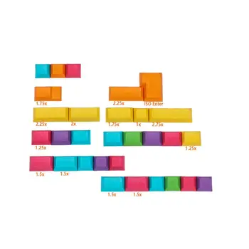 DSA Profilu PBT CMYK RGB Balts Modifikatori 30 Taustiņus, Krāsvielu apakšuzņēmēju Tukšu Keycaps Cherry MX Mehāniska Tastatūras