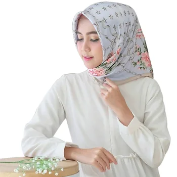 90*90cm Eleganta Dāma, Drukas Laukums Šalle Musulmaņu Sieviešu Lakatu, Instant Hijab Islāma Apģērba Arābu Cepures Lakatu Lūgšanu Turban