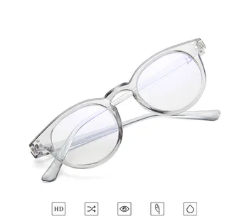 VWKTUUN Kārta Tuvredzība Brilles Rāmis Vīriešu Kniežu PC Brilles Rāmis Sieviešu Vintage Optisko Briļļu Rāmji Anti Blue Ray