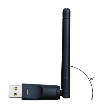 Besegad RT5370 150Mbps 2.4 GHz Grozāms WLAN Bezvadu Tīkla Karte USB WIFI Dongle Adapteri Stick Antenas Savienotājs GAB