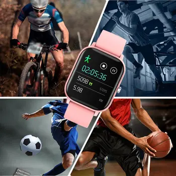 P8 Smart Skatīties Vīriešiem, Sievietēm, Sporta IP67 Waterproof Pulkstenis sirdsdarbība, Asins Spiediena Monitoru, Smartwatch IOS Android