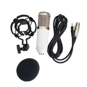 BM-800 Profesionālās Kondensatoru Mikrofonu Komplekts:Mikrofons, Dators+Šoks Mount+Putu Cepurīti+Kabeli, Kā BM 800 Mikrofons BM800