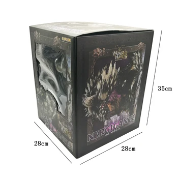 Liels Monster Hunter Pasaules Monstriem Rīcības Attēls Sveķu Nergigante Modeļi Pūķa Statuja, Apdares Rotaļlietu Kolekcijas Dāvanas