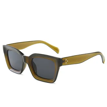 PAMASEN Saulesbrilles Vīriešiem, Sievietēm, Anti-glare, Saules Brilles Square Style Classic Retro Āra Oculos De Sol Gafas