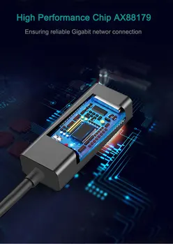 UFBOSS Tīkla Adaptera USB 3.0 Gigabit Ethernet RJ45 LAN Pārveidotājs 10/100/1000 Mbps Ethernet Atbalsta Nintendo Slēdzis