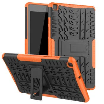 Ouhaobin tablet case For Samsung Galaxy Tab 8.0 2019 T295 T290 Izturīgs Hibrīda Gadījumā Stāvēt Segtu Cietās Plastmasas Mīksta Silikona Stāvēt