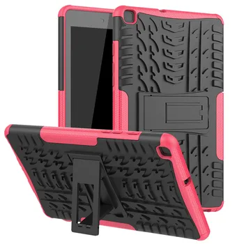 Ouhaobin tablet case For Samsung Galaxy Tab 8.0 2019 T295 T290 Izturīgs Hibrīda Gadījumā Stāvēt Segtu Cietās Plastmasas Mīksta Silikona Stāvēt