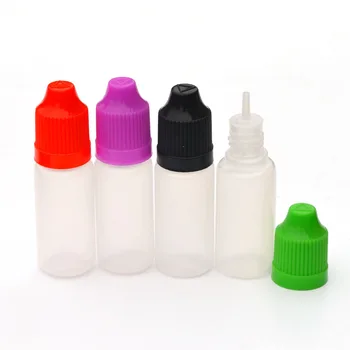 100gab PE 10 ml Plastmasas Pudeles Pilinātāju E Šķidrums Ar bērnu aizsardzībai paredzētām Klp Un Garu Adatu Padoms Tukša Pudelīte