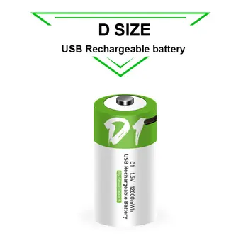 JAUNAS D izmērs 12000mWh litija akumulators USB uzlāde li-ion baterijas iekšzemes ūdens sildītājs ar dabas gāzes plīts