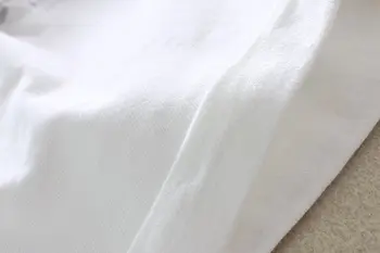 2020. gada Vasaras Balts Sieviešu Džinsa Bikses, Elastīga Vidukļa Bikses, Kokvilnas Kabatas Anglijas Stila Cietā Taisnas Džinsa Bikses 9261
