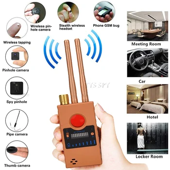 Wifi Pinhole Slēpto Kameru Detektoru Dual Antenu G529 RF Signāla Noslēpums, GPS Audio GSM Mobilo sakaru Cam Micro Anti Vaļsirdīgs Spiegu Kļūdu Meklētājs