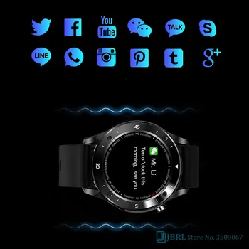 Jaunā Sporta Smart Skatīties Vīrieši Smartwatch Elektronika Smart Clock Android, IOS Fitnesa Tracker ar skārienekrānu Bluetooth Smart-skatīties