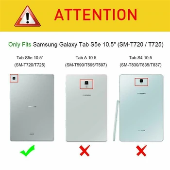 Ultra-plānas Magnētisko Smart PU Ādas Vāks priekš Samsung Galaxy Tab S5e SM-T720 T725 10.5