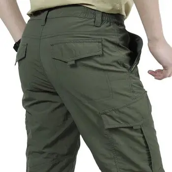 Multi Kabatas Bikses Vīriešu Darba Elpojošs Ātri Sausas Armijas Bikses Vaļīgas Taktiskās Vīriešu Militāro Formas Tērpu Tracksuit