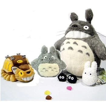 2019 jaunpienācēji, Mans Kaimiņš Totoro Plīša 6pcs/set Ģimenes Komplekts Pelucia Lelle Bērnu Rotaļlietu Uzlabot Ghibli CATBUS Peluche