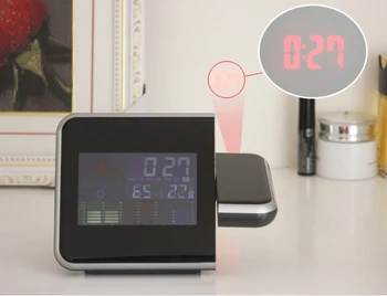 2018 Jaunu Projektoru Atlikt, Modinātājs Led Digitālo Desktop Pulkstenis Galda Pulkstenis reloj despertador Skatīties Krāsains Apgaismojums