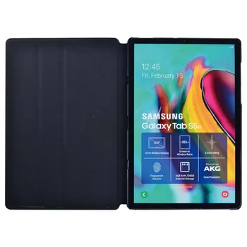 Triecienizturīgs Veltīta Ādas Tablet Case for Samsung Galaxy Tab A6 7.0 10.1 Collu/A 9.7 10.1 10.5 Collas/E 9.6 Cm/S5e 10.5 Collas