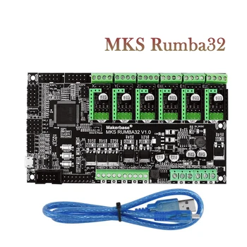 Makerbase MKS Rumba32 180MHZ 32 Bitu 3D Printera Vadības panelis 6 Transportlīdzekļu Vadītāja Daļas atbalstu Marlin 2.0 MKS TFT TMC2209 TMC2208