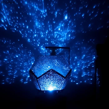 3 Krāsas, Zvaigžņotās Debesis Nakts Gaismas Projektors Grozāms Nakts Lampas Bērnu Guļamistaba Zvaigznājā Projekcijas Mājas Planetārijs