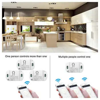 10.A Wifi Smart Switch Taimeris Bezvadu Slēdži Smart Home Automation Smart Mājas Automatizācijas Moduļi Elektronika Smart