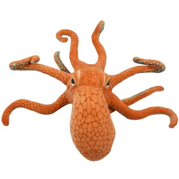 80CM Liels Smieklīgi Gudrs, Astoņkājis, Kalmāri Pildījumu Dzīvnieku Mīksta Plīša Rotaļlietas Lelle Spilvena Apdare Dāvanu