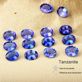 Dabas tanzanite blue vaļīga akmens 6mm X 8mm Ovālas samazināt par rotaslietu izgatavošana,augstas kvalitātes Dizaineru akmens