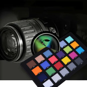 Profesionālās Fotogrāfijas 24 Krāsu toņu Tests Balansēšanas Kartes Palete Valdes Priekšnieks Digitālās Krāsu Korekcijas Fotogrāfija