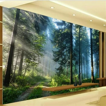 3DBEIBEHANG Tapetes pasūtījuma dzīvojamā istaba guļamistaba murals ultra high definition egļu meža ainavas fona sienu apdare