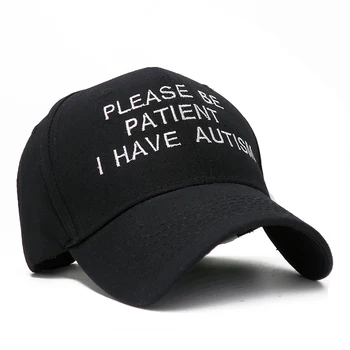 Lūdzu, Esiet Pacietīgi, man Ir Izšūti Vēstuli Vīriešu Klp Sieviešu Beisbola cepure Vīriešiem Snapback Cepure Ikdienas Casquette Tētis Cepures