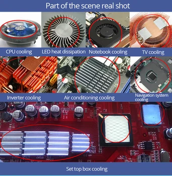 10PCS Thermal Pad 0.5 mm*100mm*100mm Augstas kvalitātes GPU, CPU Heatsink Dzesēšanas Vadītāj Silikona Spilventiņu