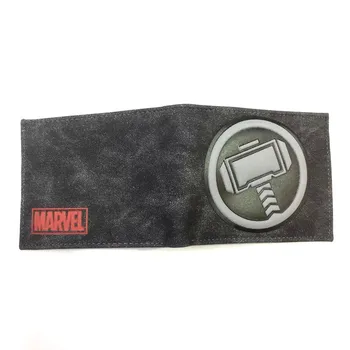 Super Varonis Thor Vīriešu Īsās Bi-fold Maku Sievietēm Monēta Maku Karikatūra Unisex ID/kredītkaršu Turētājs
