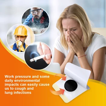 Sumifun 60pcs Ķīnas Klepus Reljefa Ģipša Augu Medicīnas Rīkles nieze Astmas Aukstā Astmas Atvieglojums Plāksteris Pieaugušajiem Bērniem