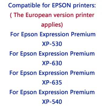 12Pk Saderīgu Printeri Tintes Kasetņu 33XL T3351 T3361 T3362 T3363 T3364 tintes kārtridži EPSON XP-530 ES Tirgū 33XL T3351