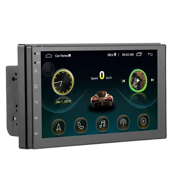 2 DIN Android 10.1 Auto Radio 7 collu 60W GPS Navigācijas Auto Multimediju Atskaņotājs Bluetooth 4.0 USB WiFi 16.G Touch Ekrāna MP5 Player