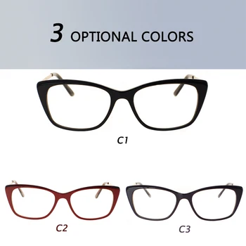 NEKUSTAMĀ Modes Ultravieglajiem Tīru Krāsu Acetāta Optisko Briļļu Sieviešu Brilles Rāmis Studentu Tuvredzīgs Brilles Recepšu Unisex