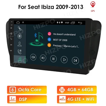 Android 10 Auto GPS Radio Seat Ibiza 6j 2009 2010 2012 2013 GPS Navigācijas 2 Din Ekrānu, radio, Audio, Multimediju Atskaņotājs