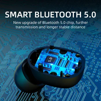 Austiņas bluetooth tws earbuds austiņas bezvadu auss pumpuri ar mikrofonu blue tooth hifi bloothooth tecnologia 2020. gadam telefoni