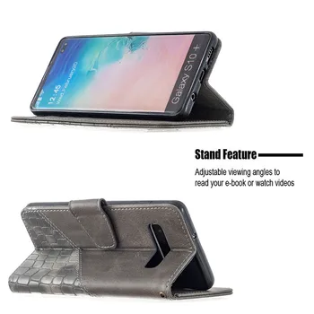 Luksusa Ādas Magnētisko Flip Case For Samsung Galaxy S10 Lite S 10 S20 FE S9 Plus 20 Ultra 10Lite S10e Seifs Tālruņa Vāciņu Etui