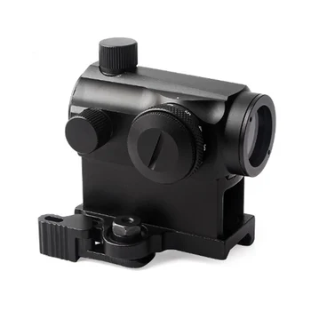 Mini Rifescope Redzi Izgaismotu Snaiperis Red Green Dot Sight Ar Ātrās Atbrīvošanas Fit 20mm Weaver Sliedes montējams Medības